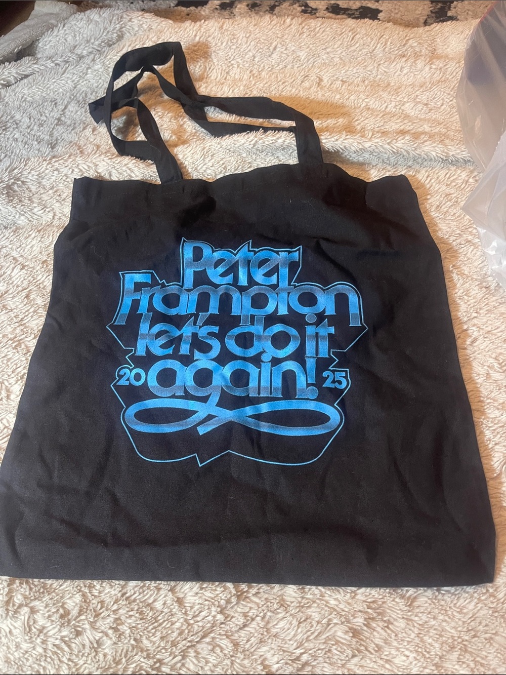 'Let's Do It Again' peter frampton Black Canvas Tote Bag